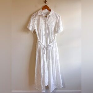 NWT Zara White Eyelet Dress